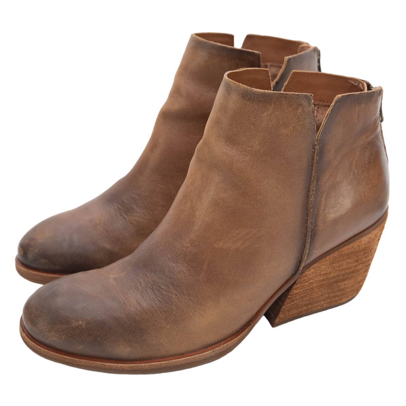 KorkEase Shoes Korkease Brown Leather Chandra Ankle Boots Size 95